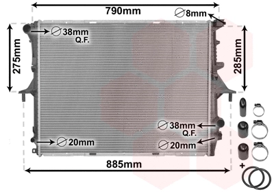 Radiator, engine cooling