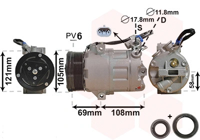 Compressor, air conditioning (3700K438)