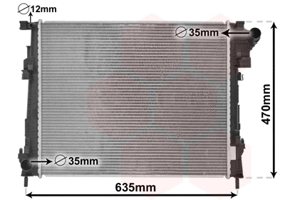 Radiator, engine cooling (43002427)