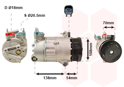 Compressor, air conditioning (1800K478)