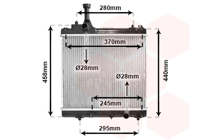 Radiator, engine cooling (52002113)