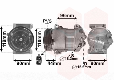 Compressor, air conditioning (1700K407)