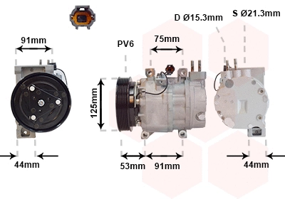 Compressor, air conditioning (1300K259)