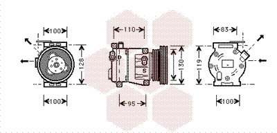 Compressor, air conditioning (1700K035)