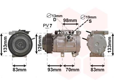 Compressor, air conditioning (8201K709)