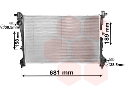 Radiator, engine cooling (17002420)