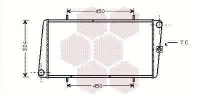 Radiator, engine cooling (02002025)