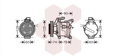 Compressor, air conditioning (5300K445)