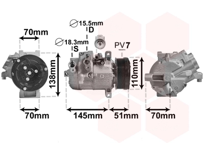 Compressor, air conditioning (5200K140)