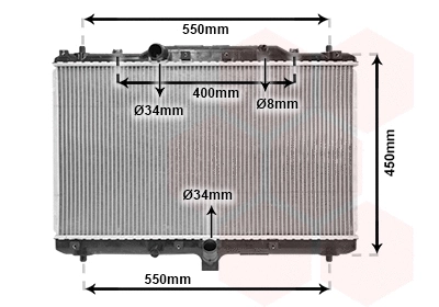 Radiator, engine cooling (52002086)