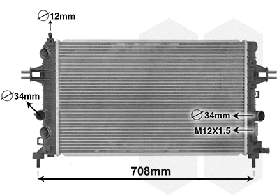 Radiator, engine cooling (37002363)