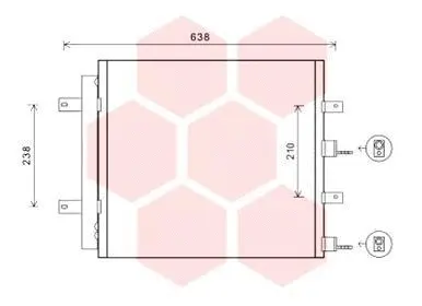 Condenser, air conditioning (77005051)
