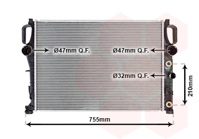 Radiator, engine cooling (30002342)