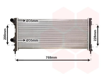 Radiator, engine cooling (17002250)