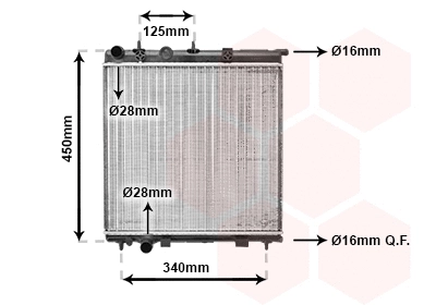 Radiator, engine cooling (09002190)