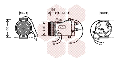 Compressor, air conditioning (0300K255)