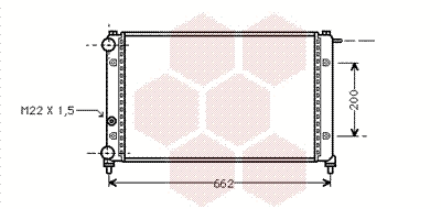 Radiator, engine cooling (49002008)