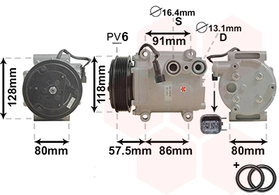 Compressor, air conditioning (1800K451)