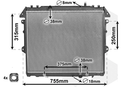 Radiator, engine cooling