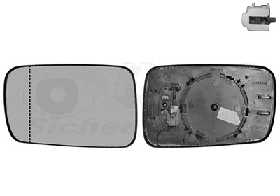 Mirror Glass, exterior mirror (0652837U)