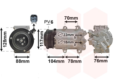 Compressor, air conditioning (1801K728)