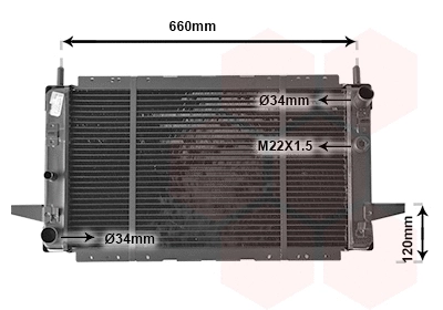 Radiator, engine cooling (18002139)