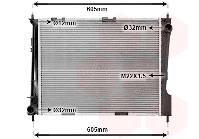 Radiator, engine cooling (43002371)