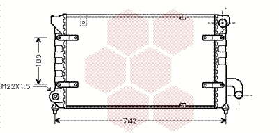 Radiator, engine cooling (49002028)