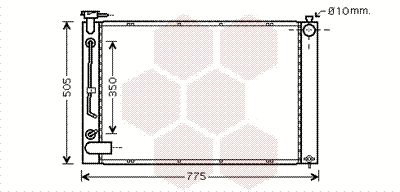 Radiator, engine cooling (53002343)