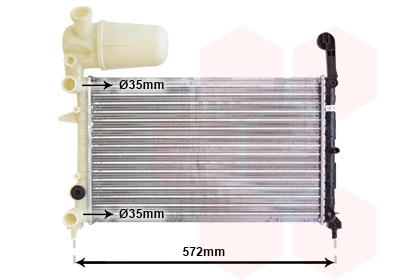 Radiator, engine cooling (17002101)