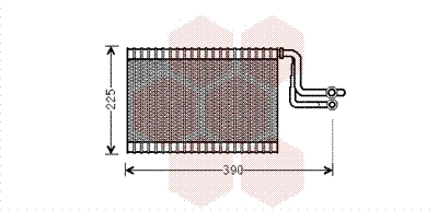 Evaporator, air conditioning (0600V365)