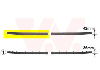 Trim/Protection Strip, bumper (0639584)