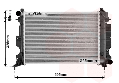 Radiator, engine cooling (47002026)
