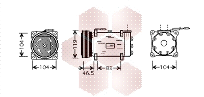 Compressor, air conditioning (0900K160)
