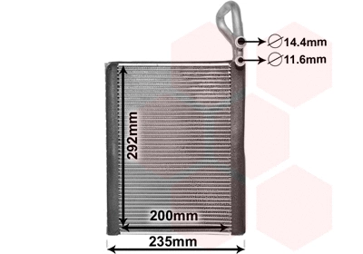 Evaporator, air conditioning (0600V476)