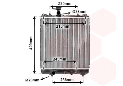 Radiator, engine cooling (52002064)
