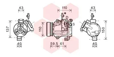 Compressor, air conditioning (5200K129)