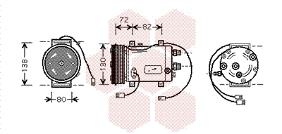 Compressor, air conditioning (0300K179)