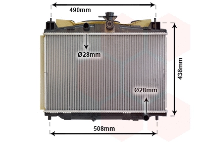 Radiator, engine cooling (27002213)
