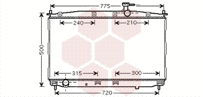 Radiator, engine cooling (82002173)