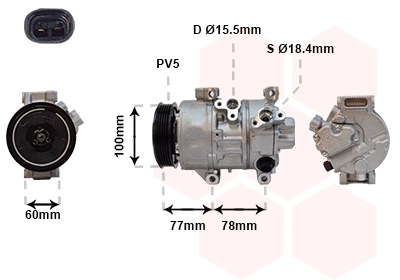 Compressor, air conditioning (5300K584)