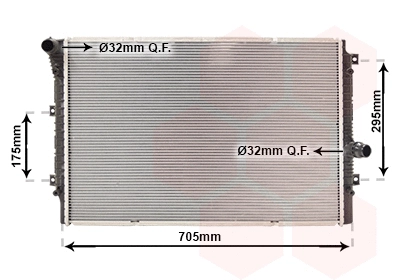 Radiator, engine cooling (58012724)