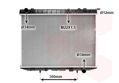 Radiator, engine cooling (37002337)