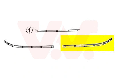 Trim/Protection Strip, bumper (0639485)