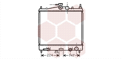 Radiator, engine cooling (13002211)