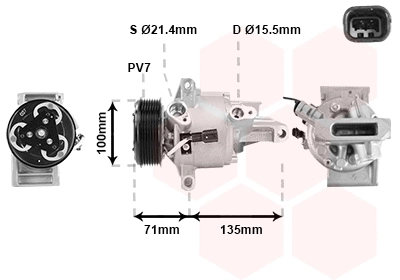 Compressor, air conditioning (1501K701)