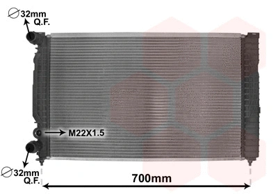 Radiator, engine cooling (03002189)