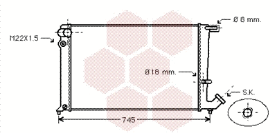 Radiator, engine cooling (09002148)