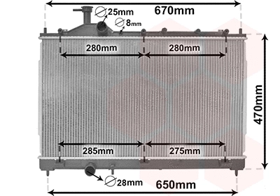 Radiator, engine cooling (32012704)