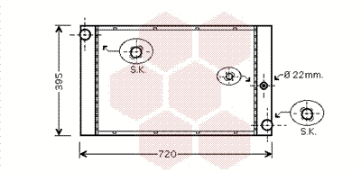 Radiator, engine cooling (06002277)